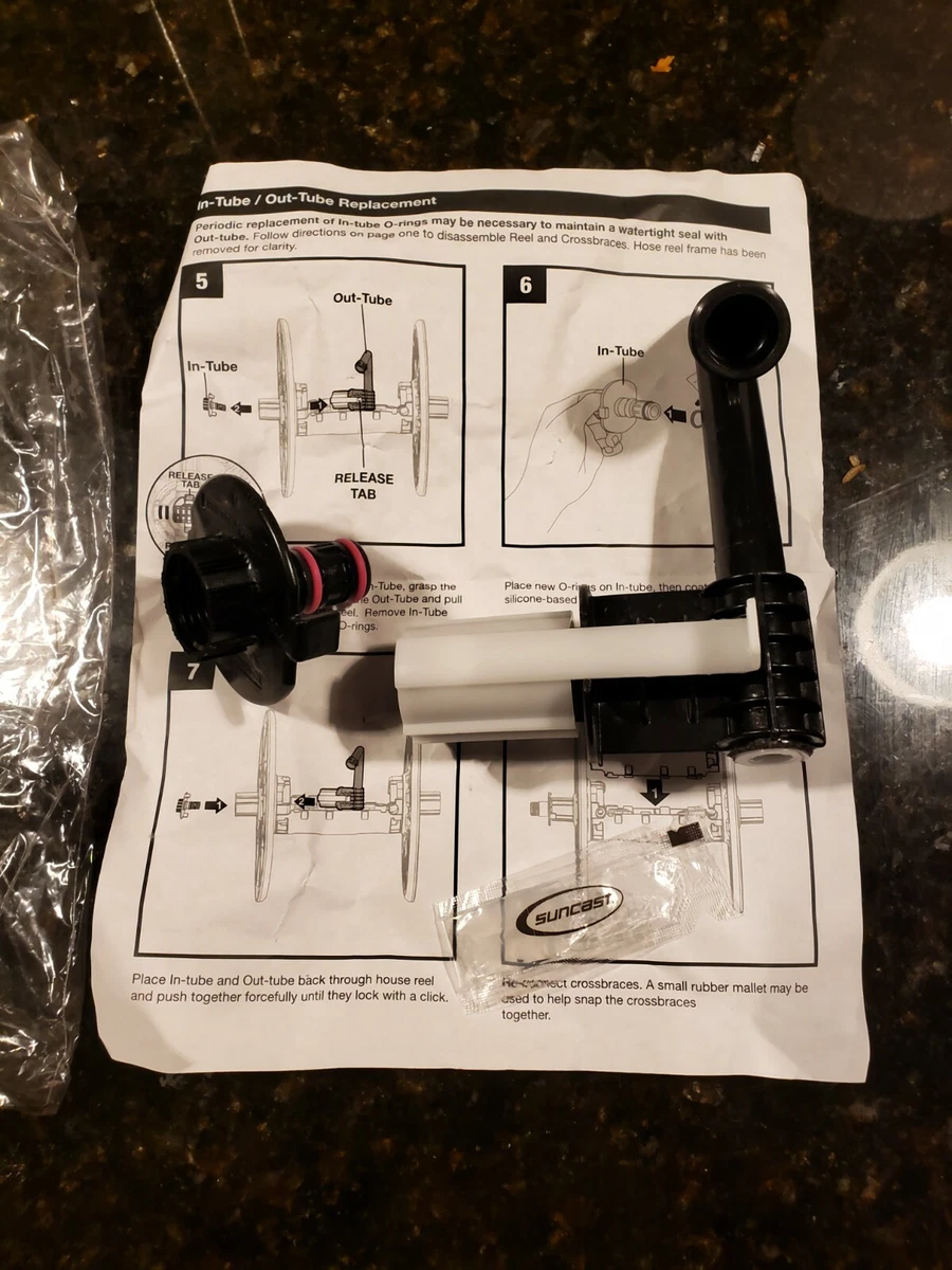 Suncast 0461685A Cart Hose Reel In Out Tube assembly kit (Brand New)