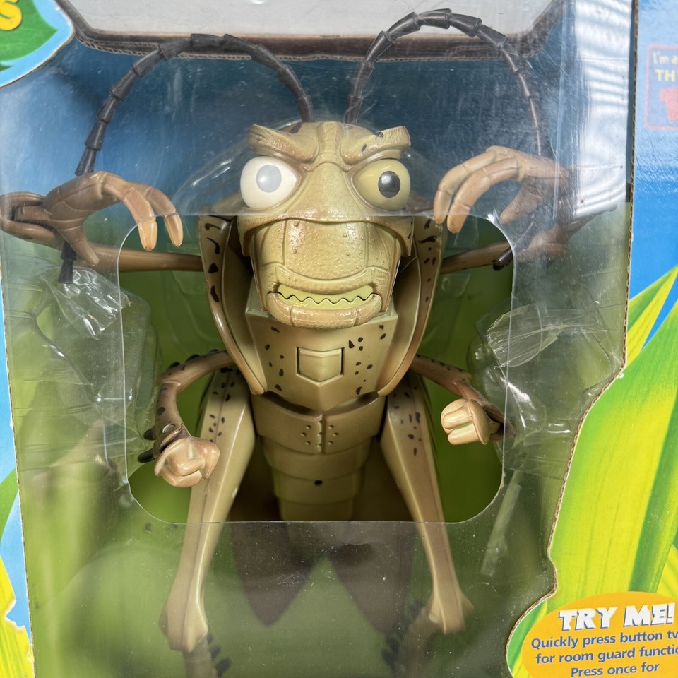 Vintage A Bug’s Life Hopper Large 15” Figure Room Guard In Original Box