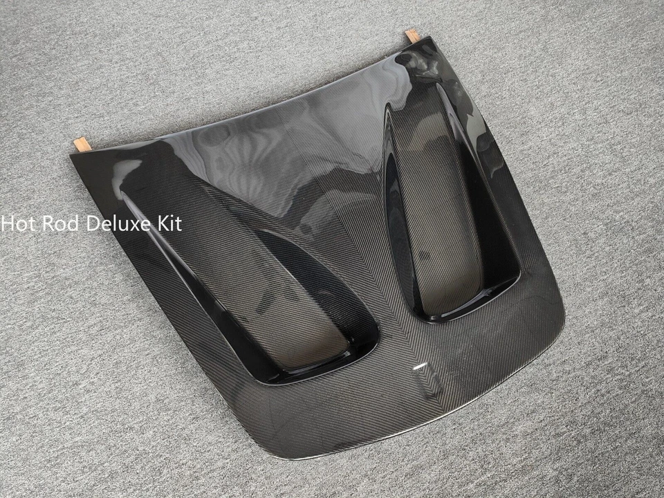Real Carbon Fiber Front Hood Scoop Bonnet Cover Fits For Ferrari F430 2004-2009 - Image 3 of 4