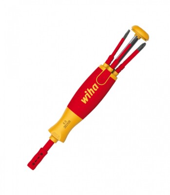 Wiha Schraubendreher mit Bit Magazin LiftUp electric Schlitz - Phillips - 38611