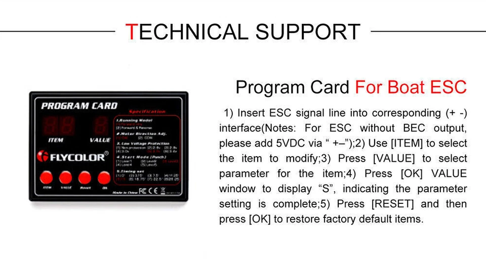 Flycolor Waterproof 50A/90A/120A/150A Brushless ESC 2-6S BEC for Ship RC Boat - Image 3 of 4