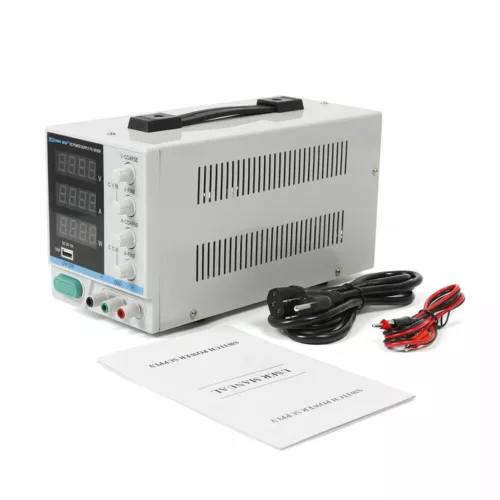 Adjustable Power Supply Precision Variable DC Digital Lab with Clip 30V 10A 220V - Picture 4 of 6