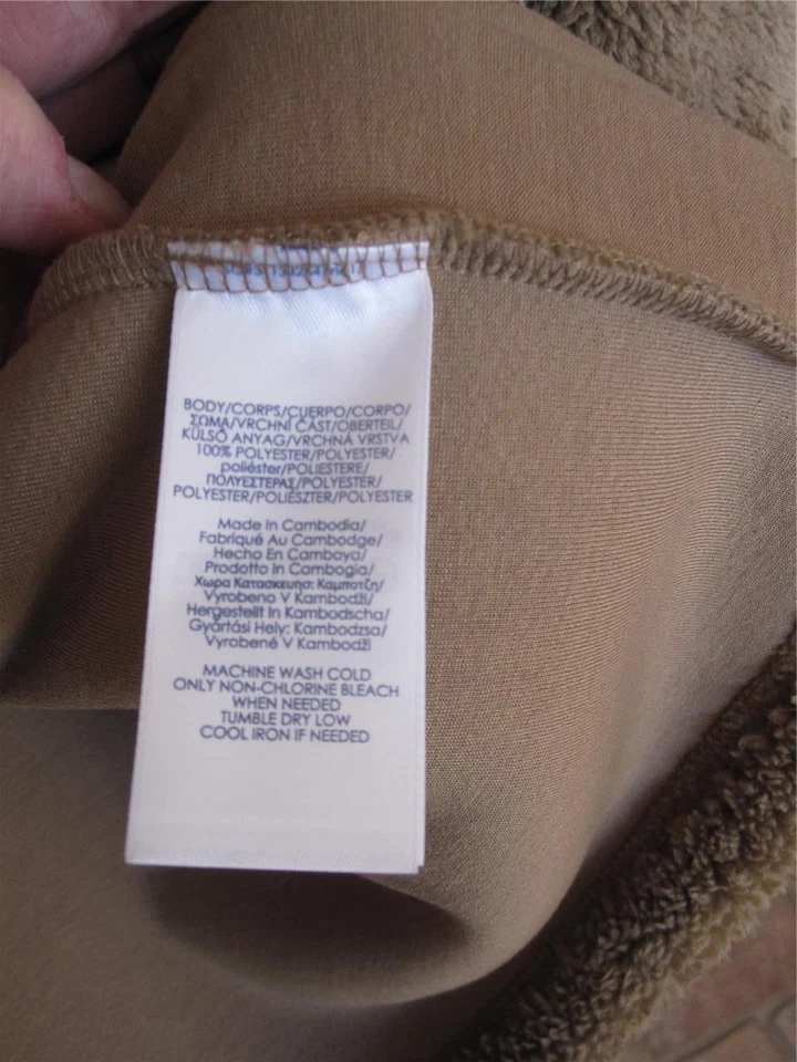 CHAPS Ladies Jacket Light Brown Sz XL Faux Fur Low Priority Ship Retail $90 - Image 4 of 4