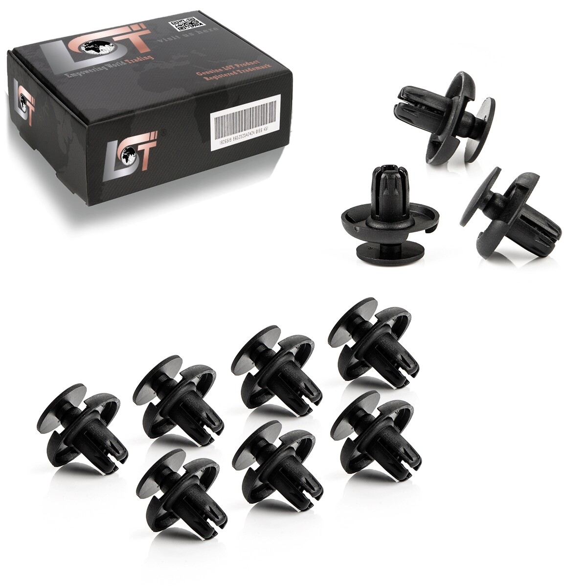 10X Partition Underbody Fastening Clips Universal For MITSUBISHI .... Ø8Mm