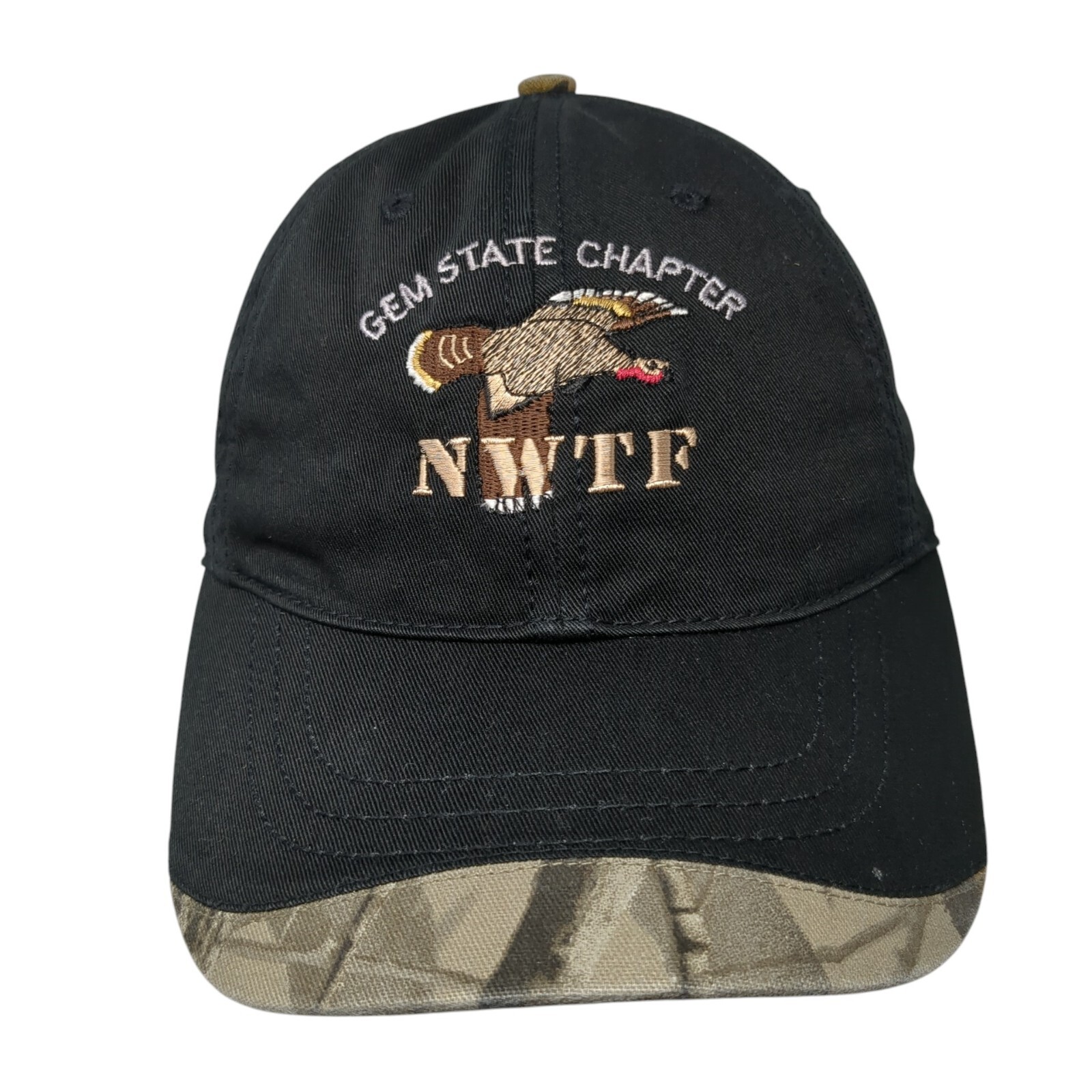 Gem State Chapter NWTF Strapback Hat Black One Si… - image 1