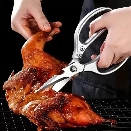 Kitchen Shears Heavy Duty Stainless Steel Scissors Fish Chicken Bone Beer Opener - Picture 2 of 9