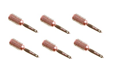 Head Jog No. 78 Ceramic Ionic Pink Radial Haarbürste 43 mm 6er Pack