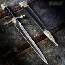 13.5" Holy Angelic Medieval Dagger with Stainless Steel Blade Knights Fork
