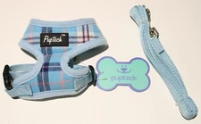 PUPTECK Dog Cat Harness and Leash Set EXTRA SMALL Adjustable Padded