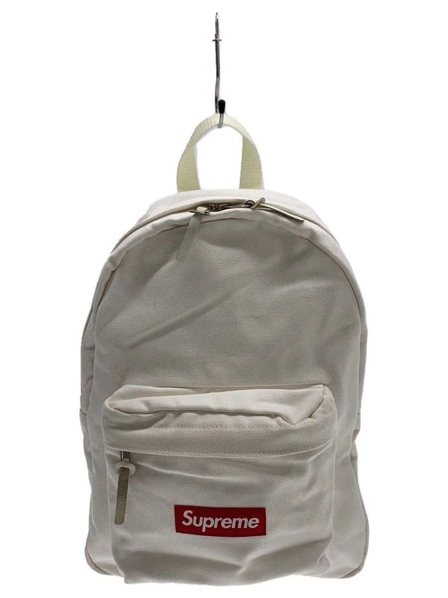 Sac à dos Supreme toile blanche occasion