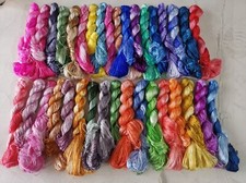 Colorful nice Gradient Colors 100 mulberry silk,hand-dyed embroidery silk thread
