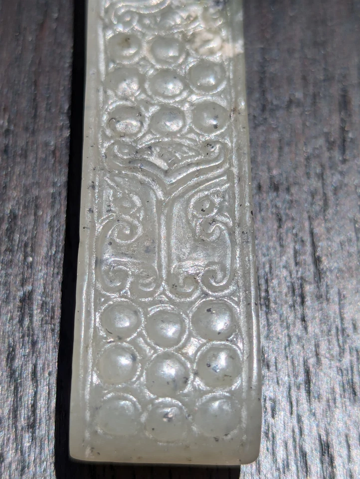 Antigua vaina de jade de los Estados Combatientes chinos para espada Foto 4 de 4