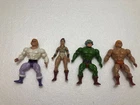 Vintage MOTU 1981 Lot of 4 Action Figures, He-Man, Men-at-Arms, Teela, Adam