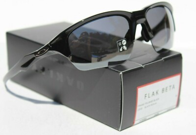 OAKLEY Flak Beta Sunglasses Polished Black/Black Iridium OO9363-0264 NEW