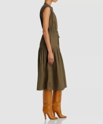 derek lam 10 crosby margaret sleeveless midi dress Margaret Waist Tie Sleeveless Midi Dress