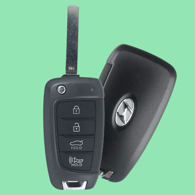 OEM 2018-2020 Hyundai Accent 4 Button Flip Key Remote NYOSYEC4TX1707 + New Blade
