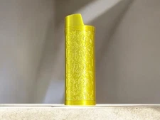 Light Gold Filigree Metal Shell Lighter Case Cover Holder Fits Bic Lighters