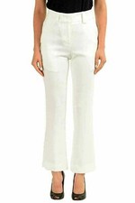 Just Cavalli Women's White Flared Casual Pants US 4 IT 40