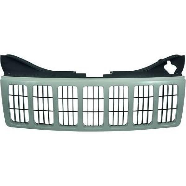 KüHlergrill Passend FüR Grand Chrysler Cherokee Baujahr 05-07 Schw./Grau-image