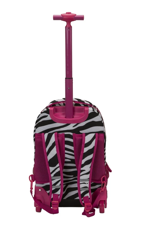 Mochila con ruedas Rockland de una sola asa, PINKZEBRA, talla única Foto 3 de 4