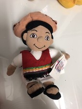 DISNEYLAND EXCLUSIVE IT'S A SMALL WORLD 9" MEXICAN BOY DOLL BEAN BAG PLUSH