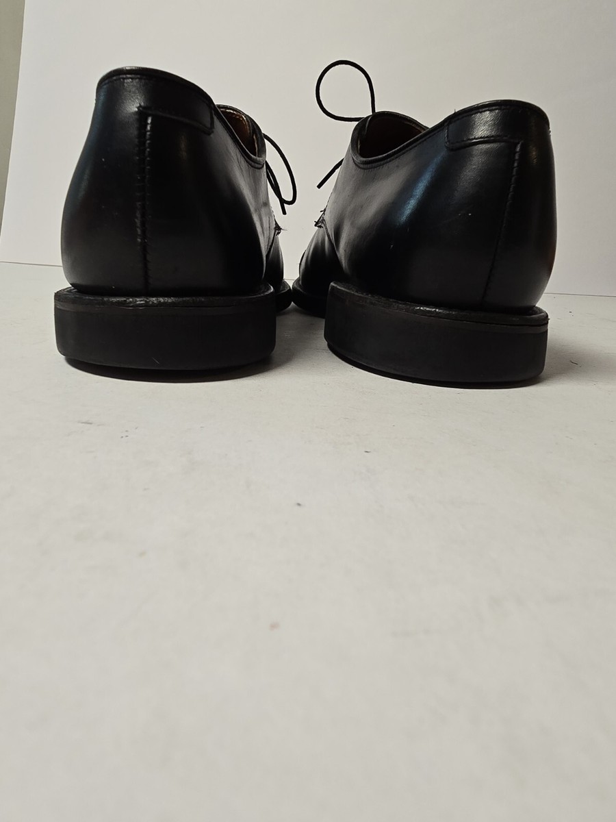 Allen Edmonds Perry Black Calf Leather Cap Toe Derby Shoes 