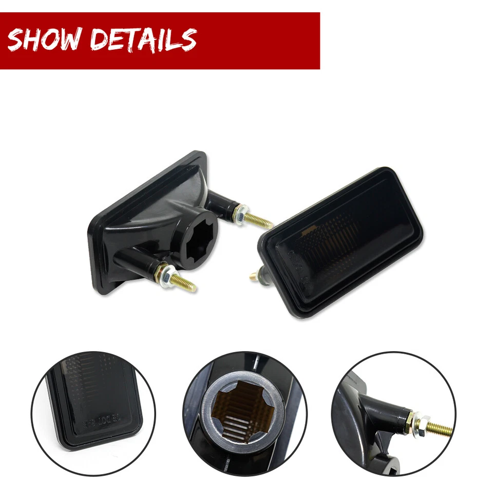 Lámparas marcadoras delanteras y traseras de humo para camioneta Chevrolet Bel Air C10 1968 Foto 2 de 4