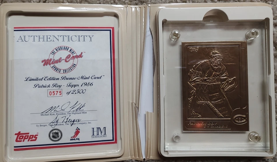 3 cartas perfeitas The Highland Mint Sports Collection - Imagem 2 de 3