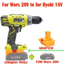 New For Worx 20V Li-ion Battery Adapter to for Ryobi 18V Series Tools Converter