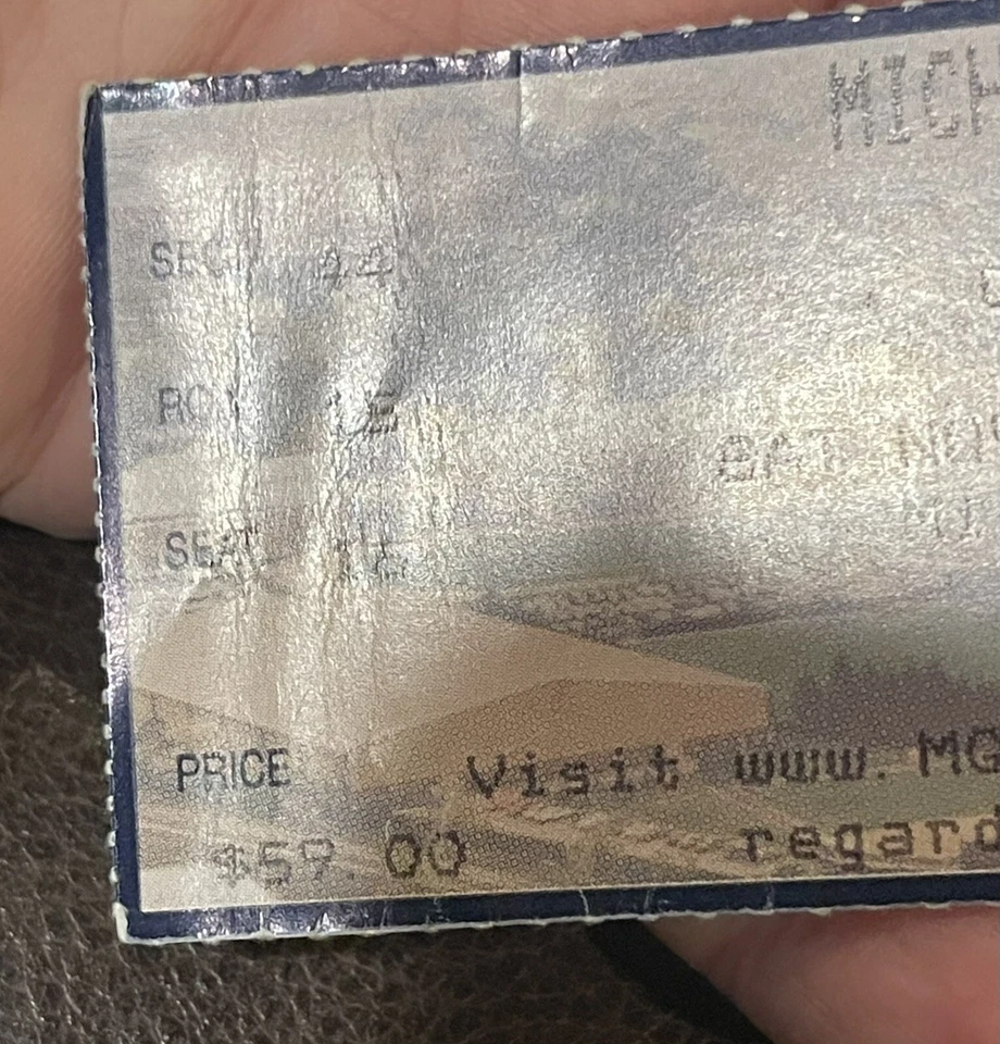 Boleto de fútbol americano universitario Michigan vs Ohio State 22/11/2003 talón M Clinch Big Ten Foto 3 de 3