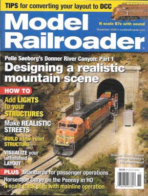 Model Railroader Nov.2006 Mountain Scenery N Scale Pennsy Passenger Operations