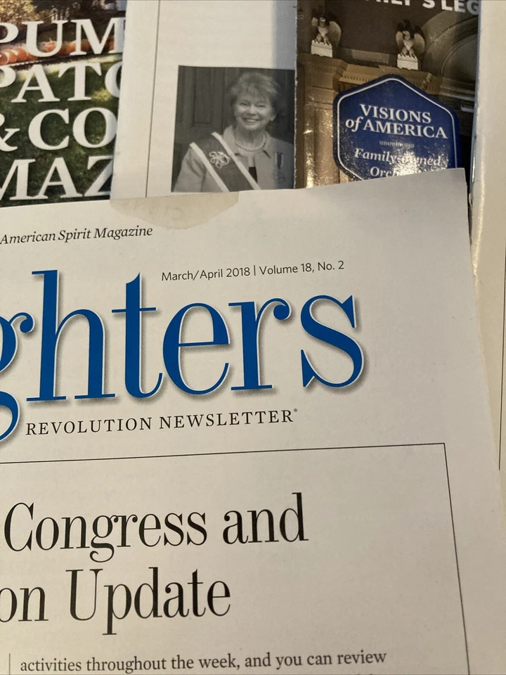 2018 American Spirit Daughters of the American Revolution Magazine Newsletters - Image 4 of 4