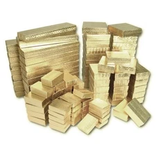 New Assorted Mixed Sizes Cotton Filled Jewelry Gift Boxes Packaging Craft Parts