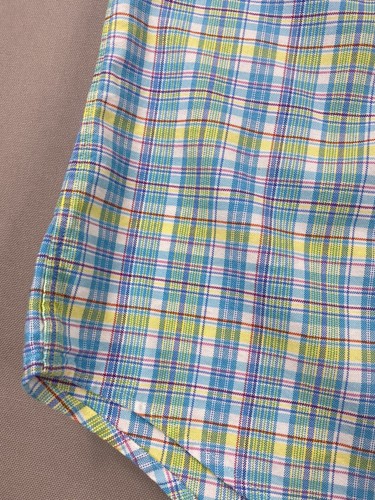 Camisa Ralph Lauren para hombre L grande azul rosa amarillo con botones manga larga - Imagen 15 de 19