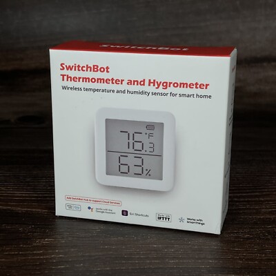 SwitchBot Thermometer & Hygrometer Meter with LCD Display Smart Home