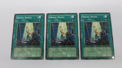 Break Draw 3x BREAK! DRAW! SPELL CARD ABPF-EN052 1ST EDITION COMMON YUGIOH NM ...
