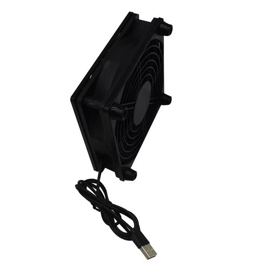 120mm USB Cooling Fan External Desktop Cooler Stand 2500RPM for Router Modem PC - Image 3 of 4
