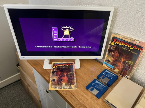 Amiga Indiana Jones Fate of Atlantis - Boxed Working -👽👾Retro Gift Idea👾👽 - Photo 20/24