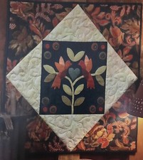 Love Birds Wall Hanging Wool/Cotton Penny Rug Kit 26  x 26  