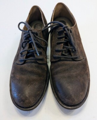 Men\'s Born Suede Leather Low Chukka Derby Tie Shoes Size 8.5 Chocolate Brown EUC Angle_65_6d81c6a3-c94f-405a-  main image 3