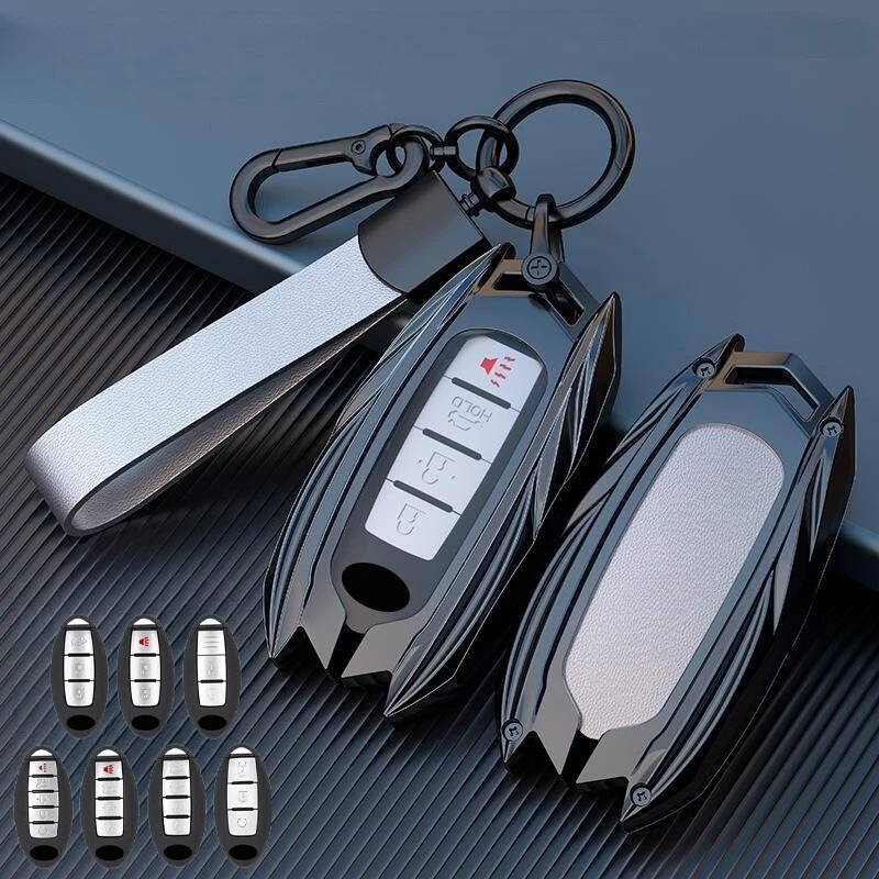 Zinc Alloy TPU Car Key Fob Case Cover For Infiniti Q50 Q60 For Nissan GTR Altima - Изображение 3 из 4