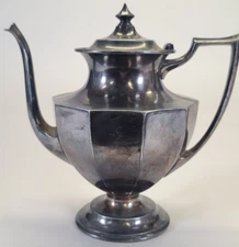 F.B. Rogers Silver Co Quadruple Plate 1255 Teapot Silverware Silverplate Tea Pot