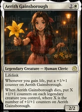 Aerith Gainsborough  High Quality Altered Art Custom Playtest Card