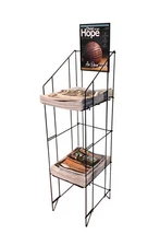 Wire Newspaper Rack Magazine Stand Literature Holder Book Magazine Display