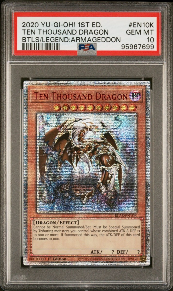 PSA 10 Yugioh 1st Edition Starlight Rare TEN THOUSAND DRAGON PSA 10 Yugioh 1st Edition Starlight Rare TEN THOUSAND DRAGON