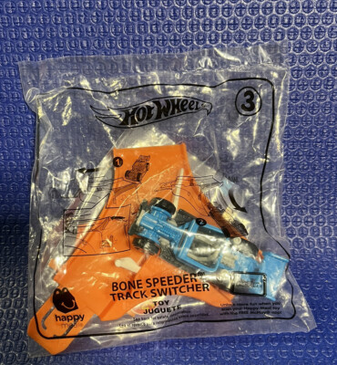 2019 McDonalds Hot Wheels Happy Meal Toy # 3 Bone Speeder Track Switcher 