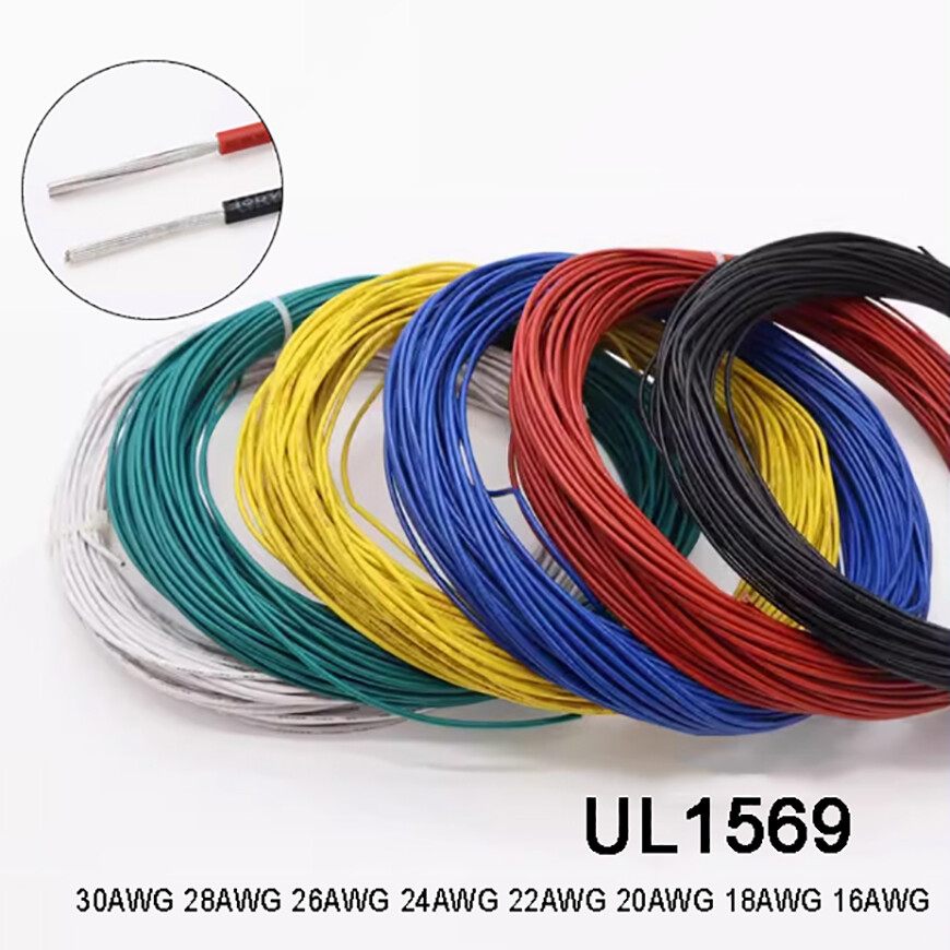 UL1569 18AWG Flexible Stranded PVC Electronic Wire Cable 300V Tinned Copper Wire