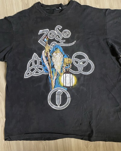 VINTAGE Zoso WIZARD 80’s LED ZEPPELIN Original T SINGLE Stitch ROCK N ROLL - Picture 7 of 21