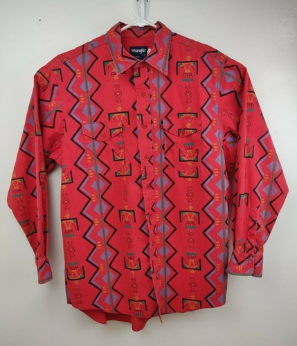 Vintage Wrangler Western Shirt Colorful 
