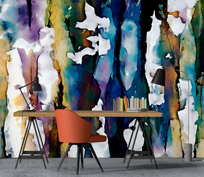 3D Retro Watercolor 34657NA Wallpaper Wall Murals Removable Wallpaper Fay